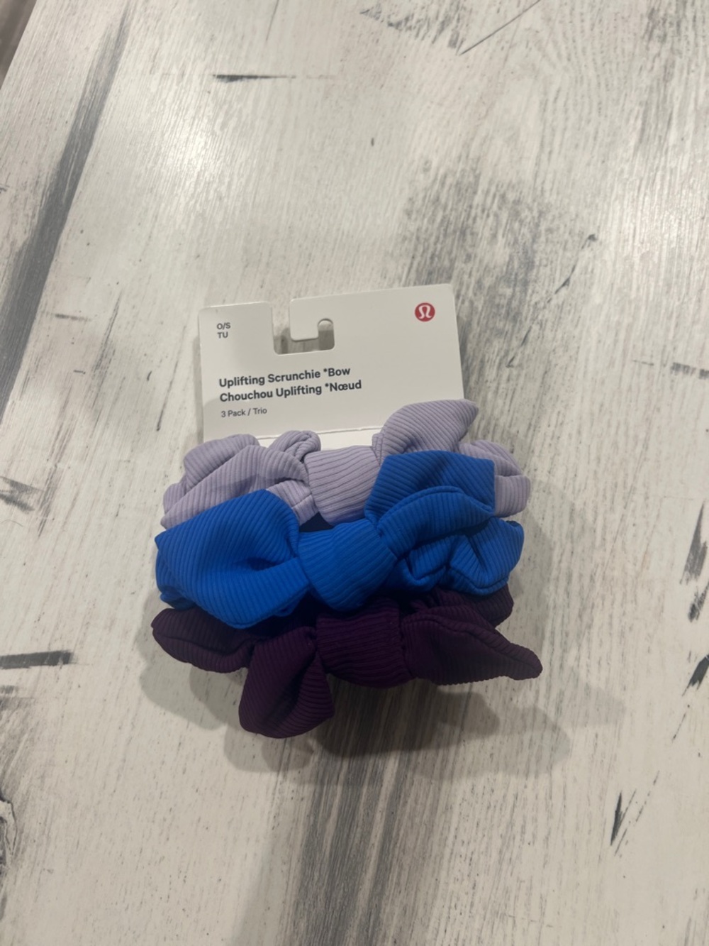 Lululemon Uplifting Scrunchie 3-Pack - LILE/PDBL/DMMG